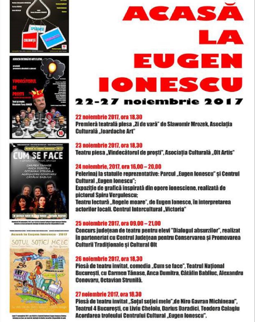 Festivalul de Teatru „Acasă la Eugen Ionescu”