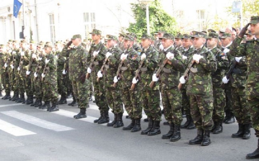 Ceremonie militară, la Govora