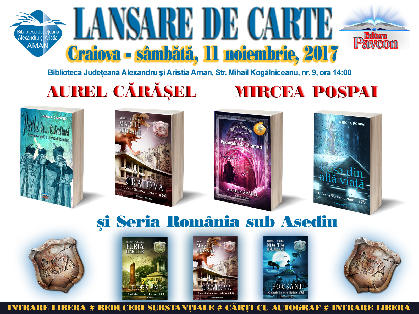 Lansări de carte la Craiova