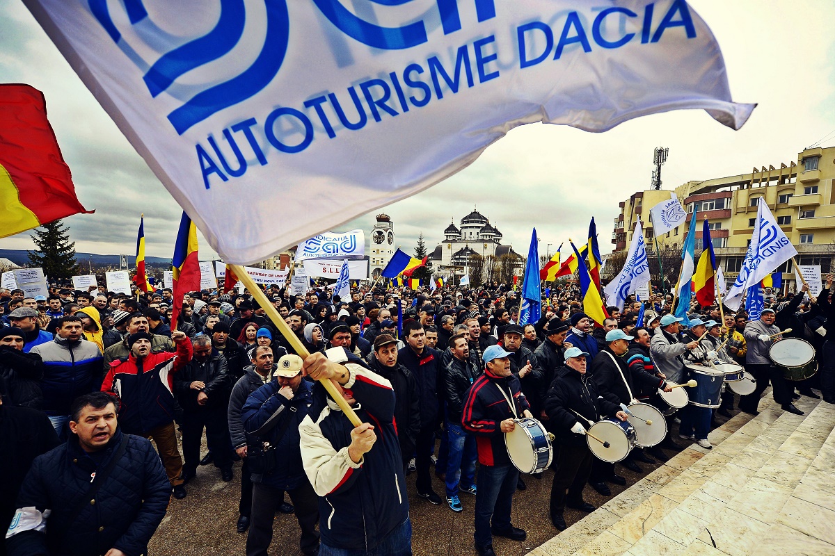 Protest la Dacia