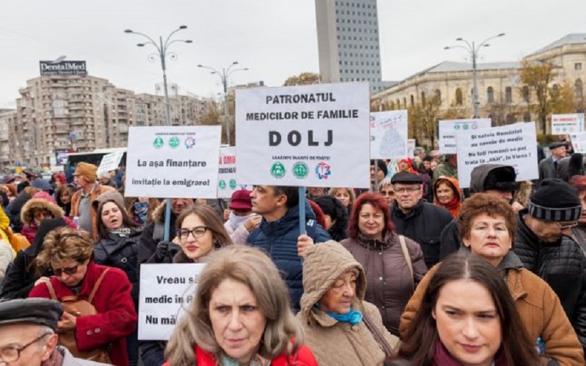 Protest al medicilor de familie