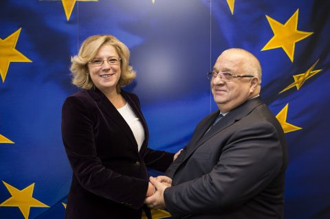 Comisarul european Corina Crețu s-a întâlnit cu ministrul transporturilor din România, Felix Stroe