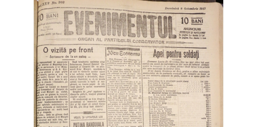 Comemorarea a 99 de ani de la incheierea Primului Razboi Mondial