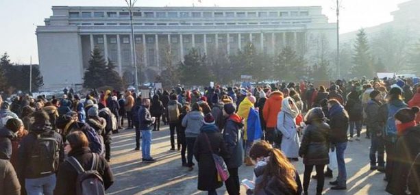 Protest în faţa Guvernului faţă de modificarea Codului fiscal