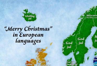 Spune ”Crăciun Fericit!” tuturor prietenilor din Europa