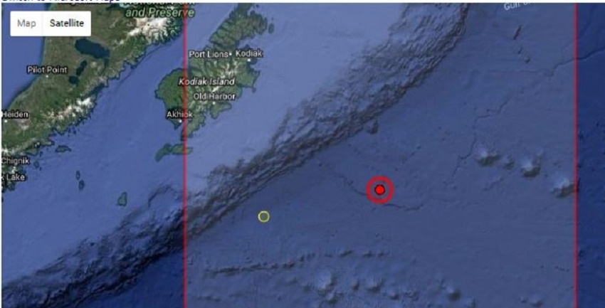 Cutremur puternic, în zona Golfului Alaska
