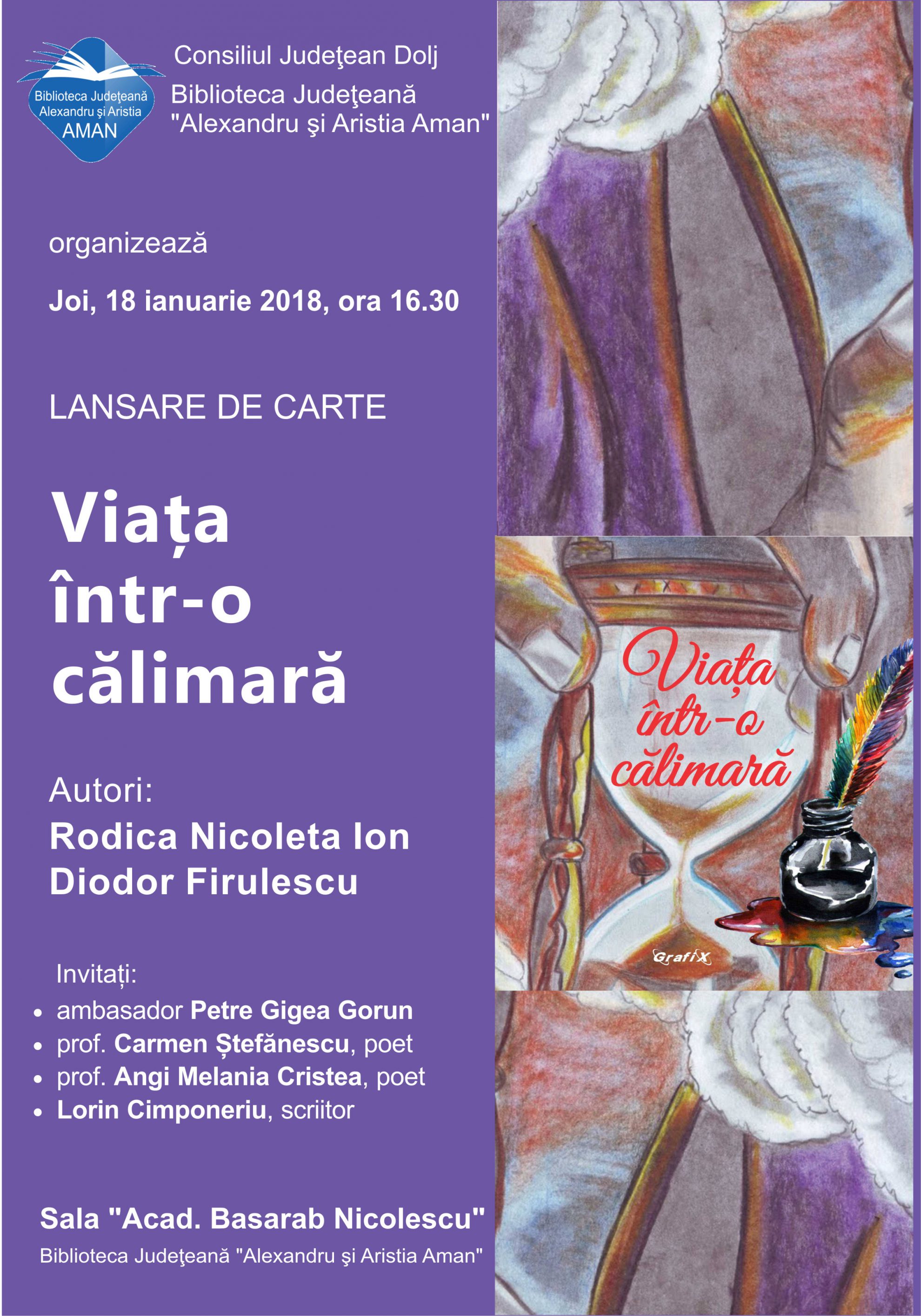 Lansarea volumului „Viața într-o călimară”