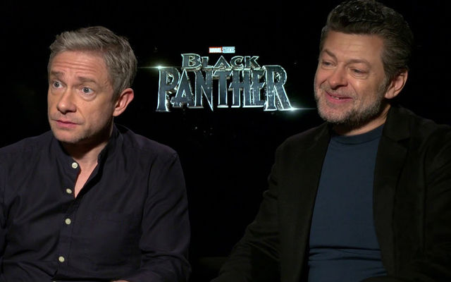 Andy Serkis și Martin Freeman, singurii actori caucazieni din Black Panther, îşi povestesc experienţa