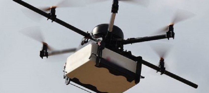 Contrabandă cu drona la frontieră