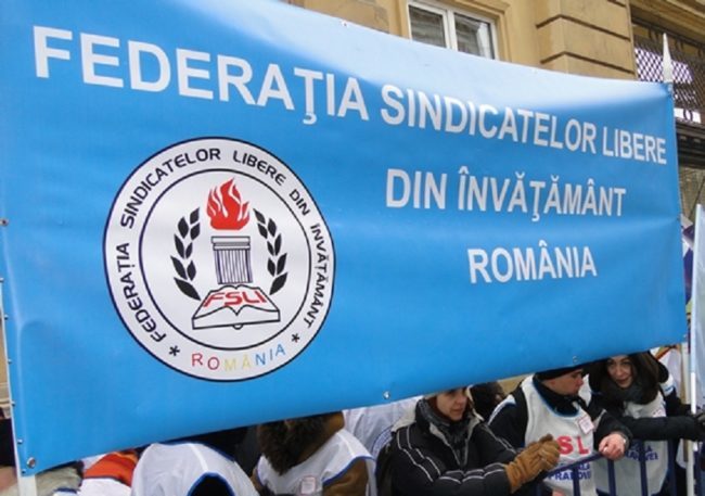 Protest al Federației Sindicatelor Libere din Învățământ