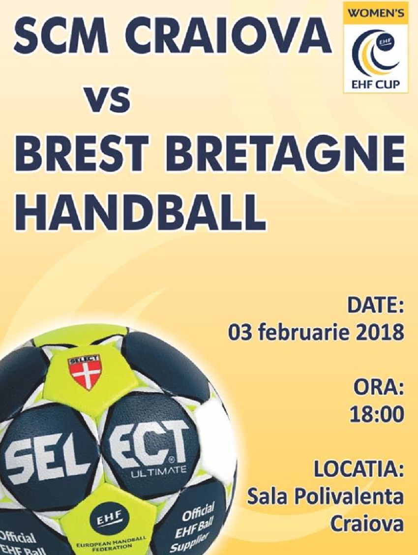 Cupa EHF: SCM Craiova – Brest Bretagne