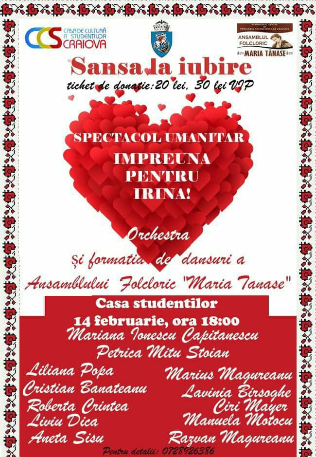 SPECTACOLUL UMANITAR “ȘANSA LA IUBIRE”