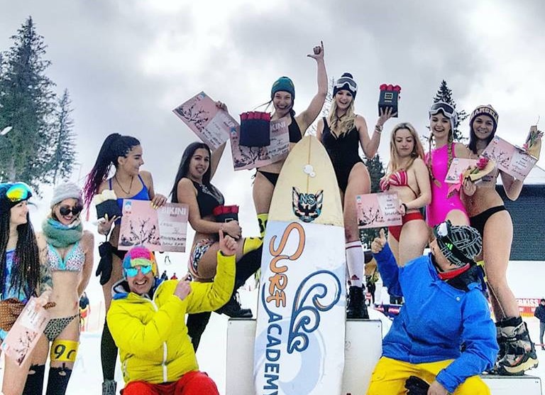 O clujeancă a câştigat Miss Bikini pe zăpadă pentru al doilea an consecutiv