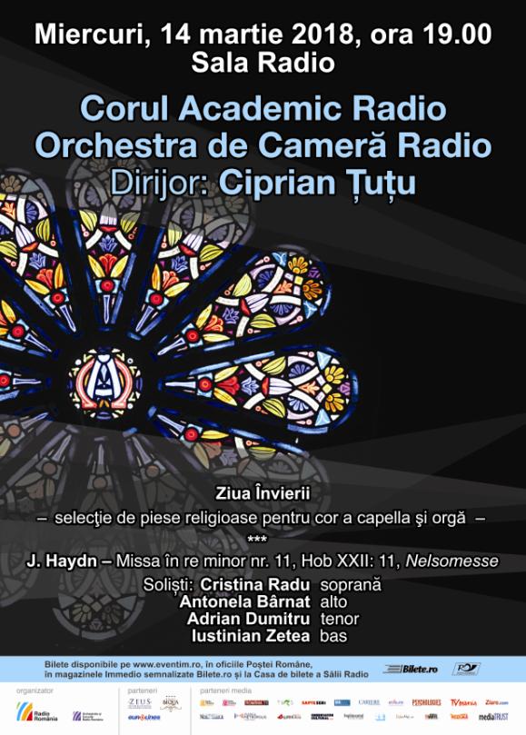 Concert pe teme religioase, cu Corul Academic Radio