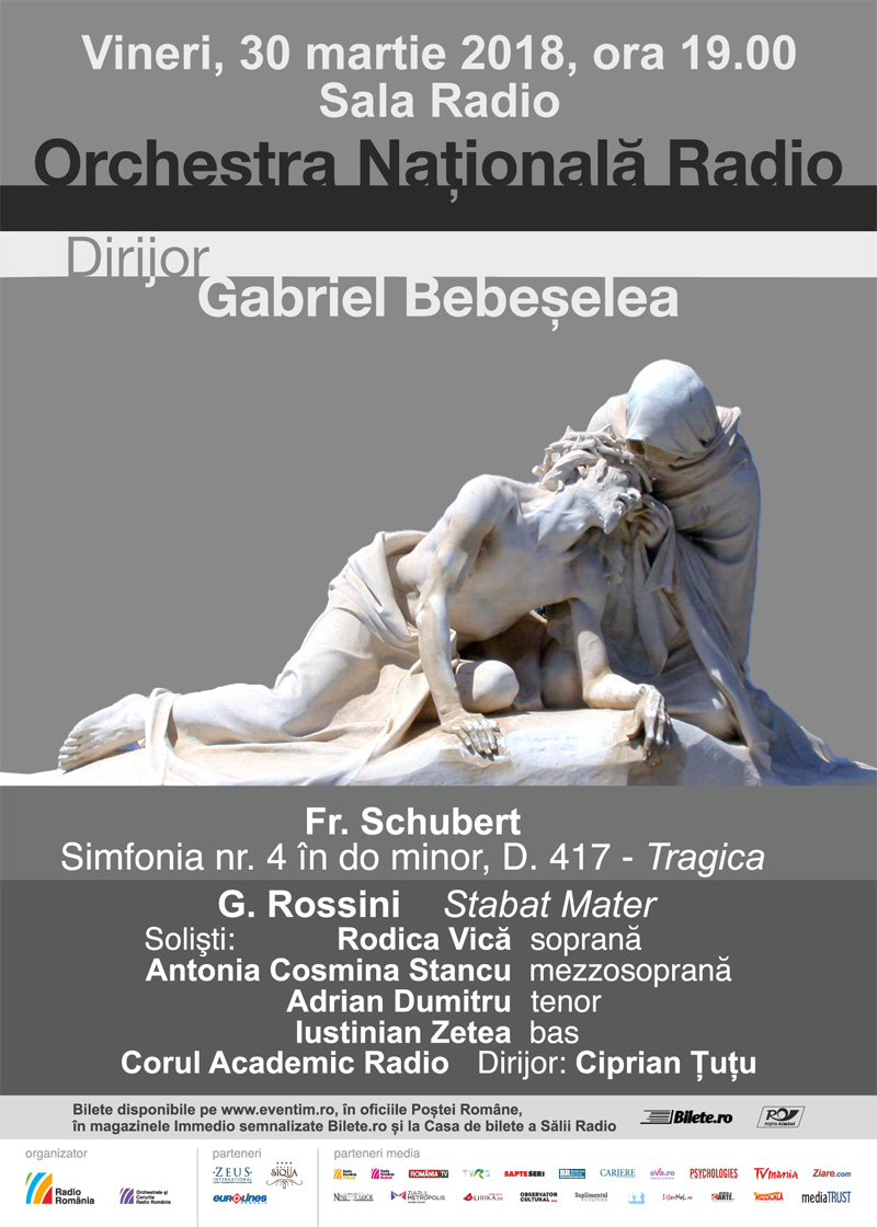 Stabat Mater, de G. Rossini, la Sala Radio, cu Orchestra Națională Radio