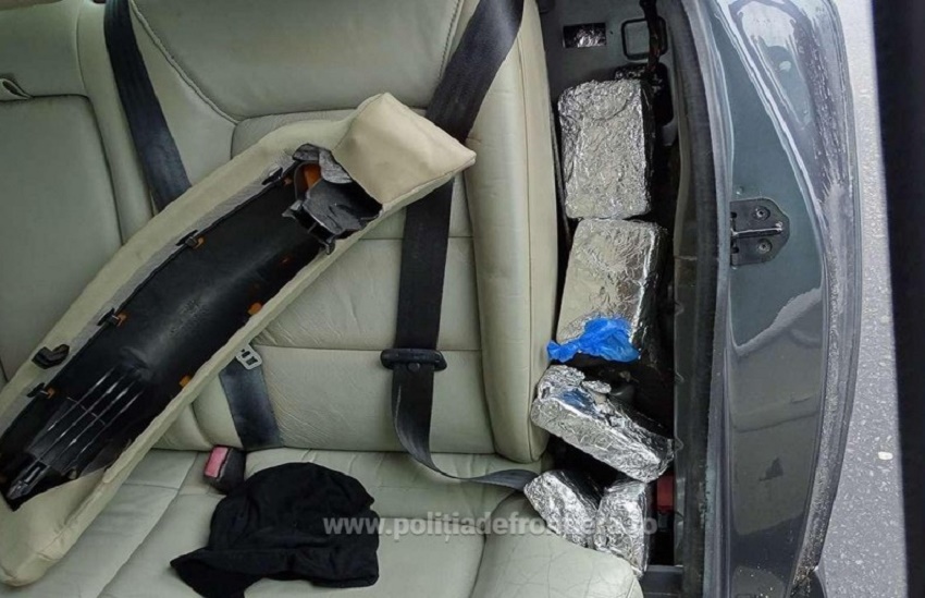 Peste 6 kg de heroină descoperite la Punctul de Trecere a Frontierei Calafat