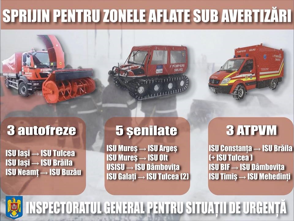 Peste 3 300 pompieri cu 2 000 mijloace tehnice sunt pregătiţi să intervină