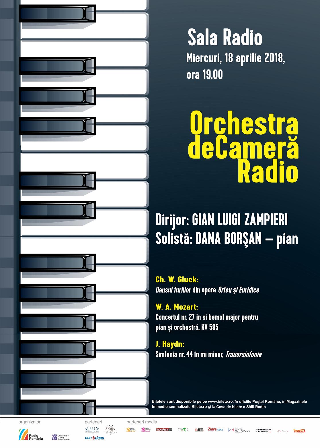 Concert clasic cu Orchestra de Cameră Radio