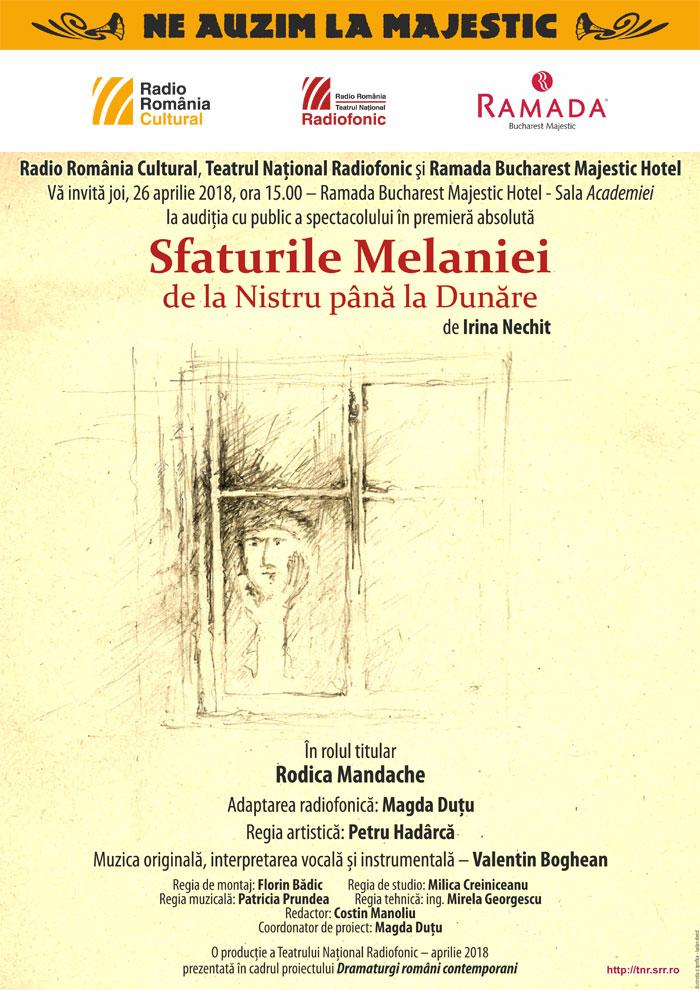 Premieră absolută la Teatrul Naţional Radiofonic – Radio România