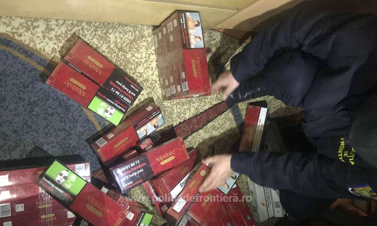 Ţigări de contrabandă confiscate de poliţiştii de frontieră severineni
