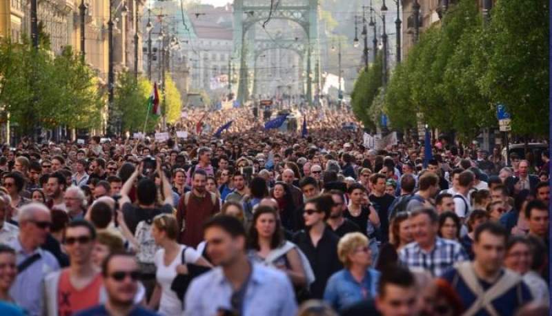 Demonstrații la Budapesta (audio)