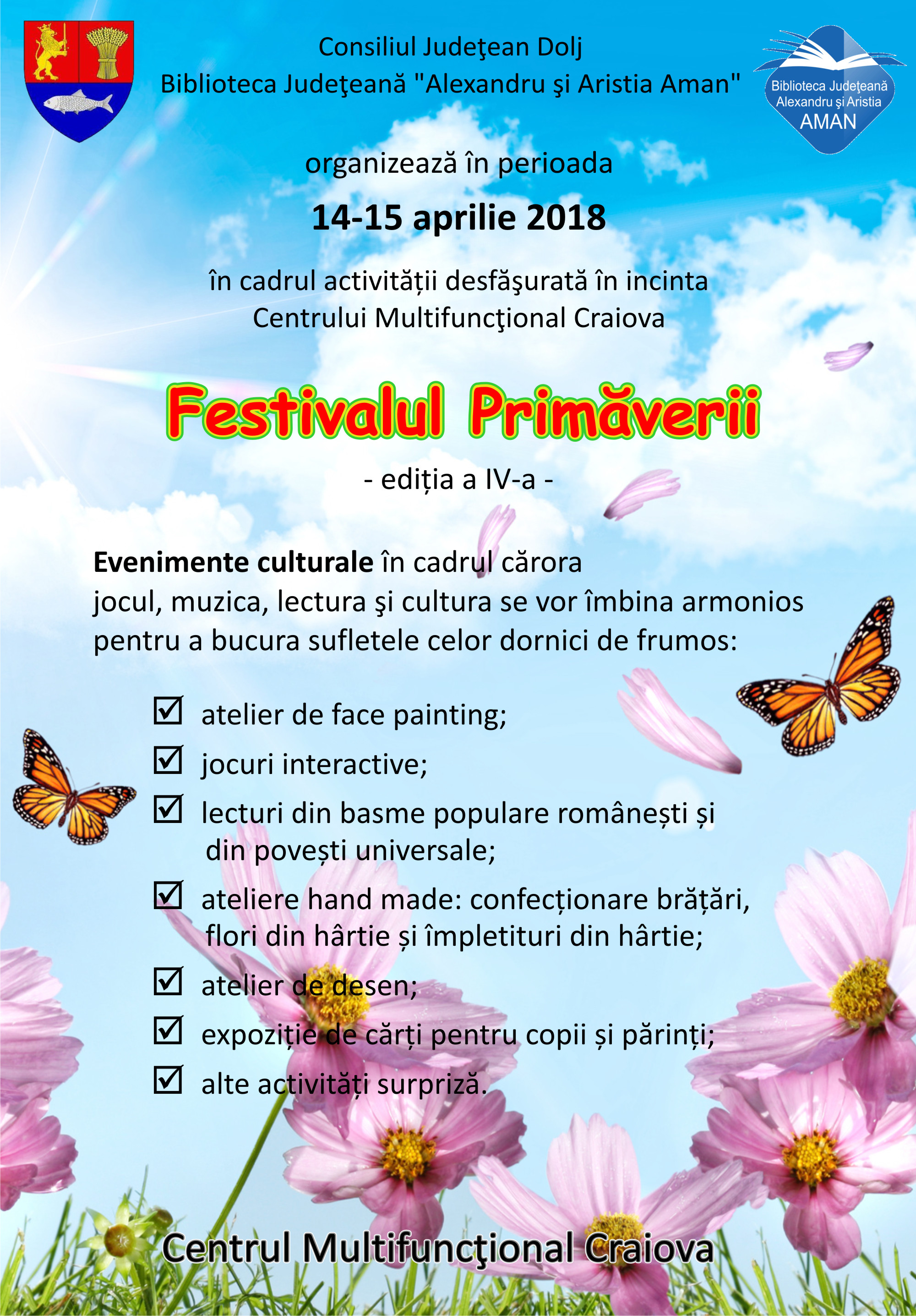 Biblioteca Aman participă la Festivalul Primăverii