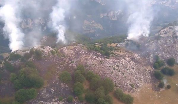 Incendiul din masivul Domogled din Caraş Severin s-a extins.