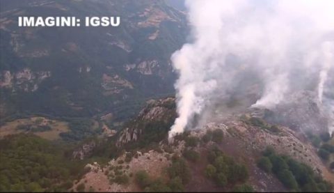 Incendiul din Parcul Național Domogled nu a fost stins