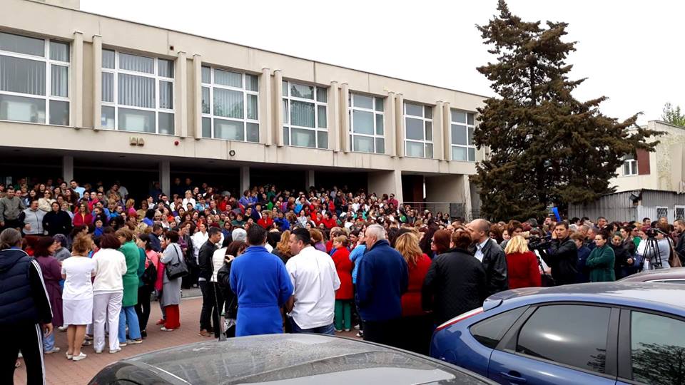 Protest la spital (audio)