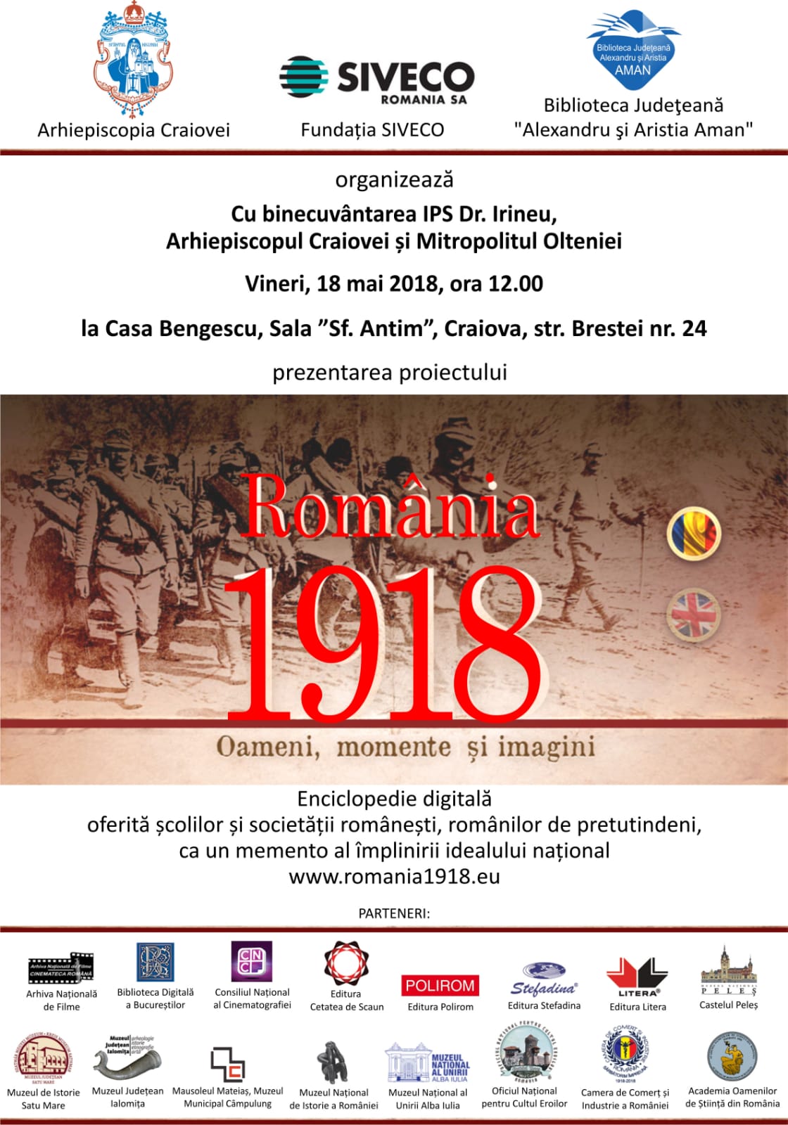 Prezentarea Enciclopediei Digitale „România 1918. Oameni, momente și imagini”