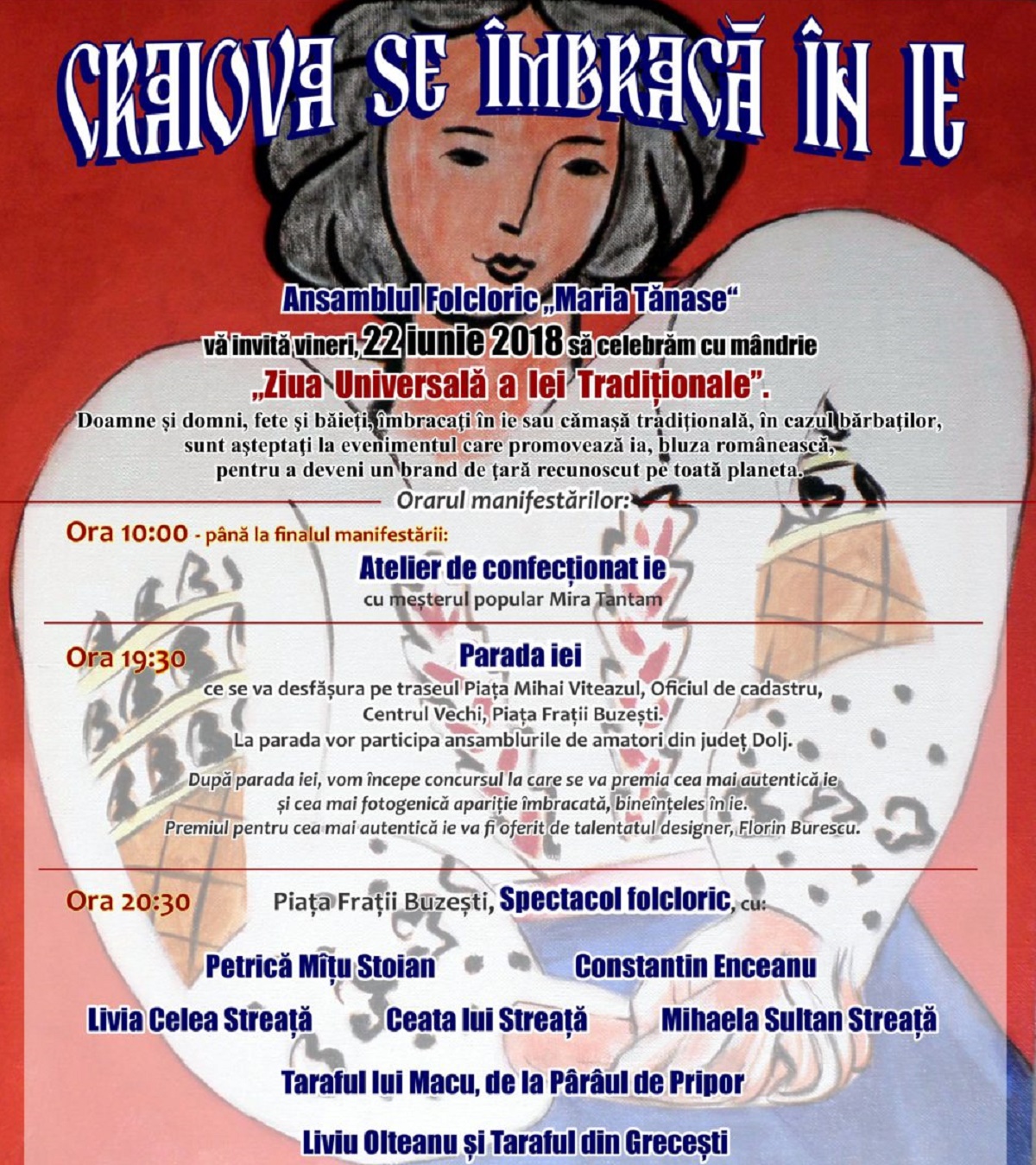 Craiova se îmbracă în ie