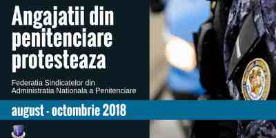 Continuă protestele angajaților din penitenciare