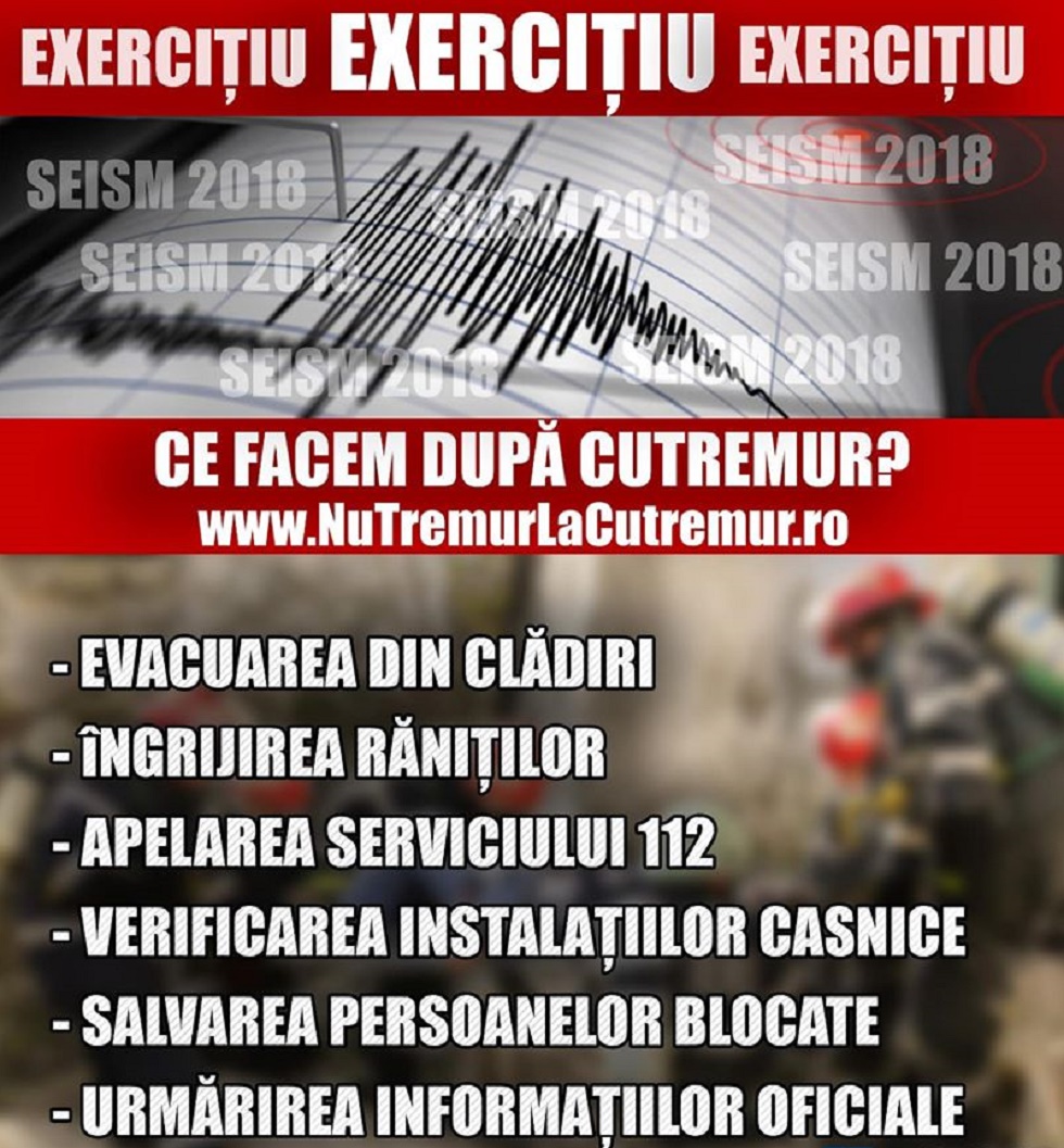 Exerciţiul naţional „Seism 2018” (audio)