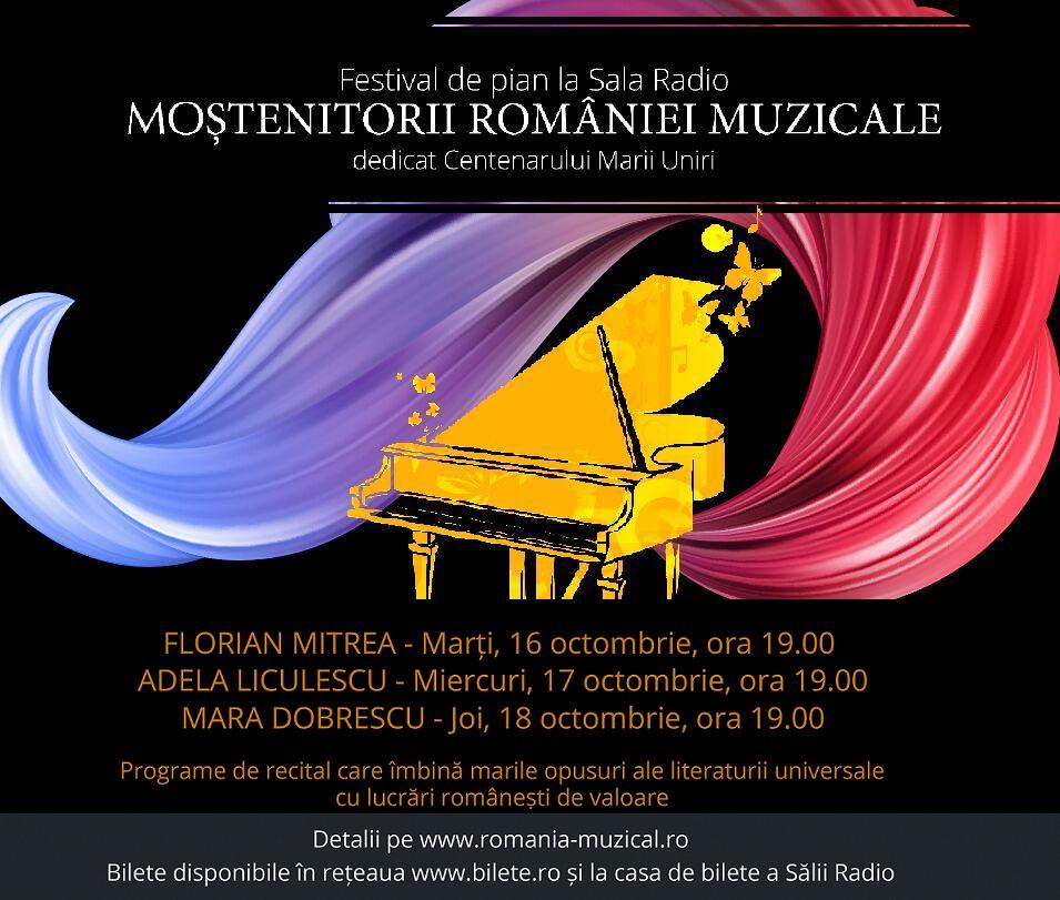 Radio România Muzical prezintă Festivalul de pian Moştenitorii României muzicale