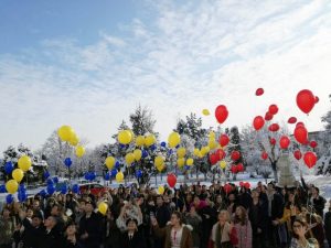 Elevii Colegiului „Ștefan Odobleja” din Craiova s-au unit și au (re)creat Harta României Mari