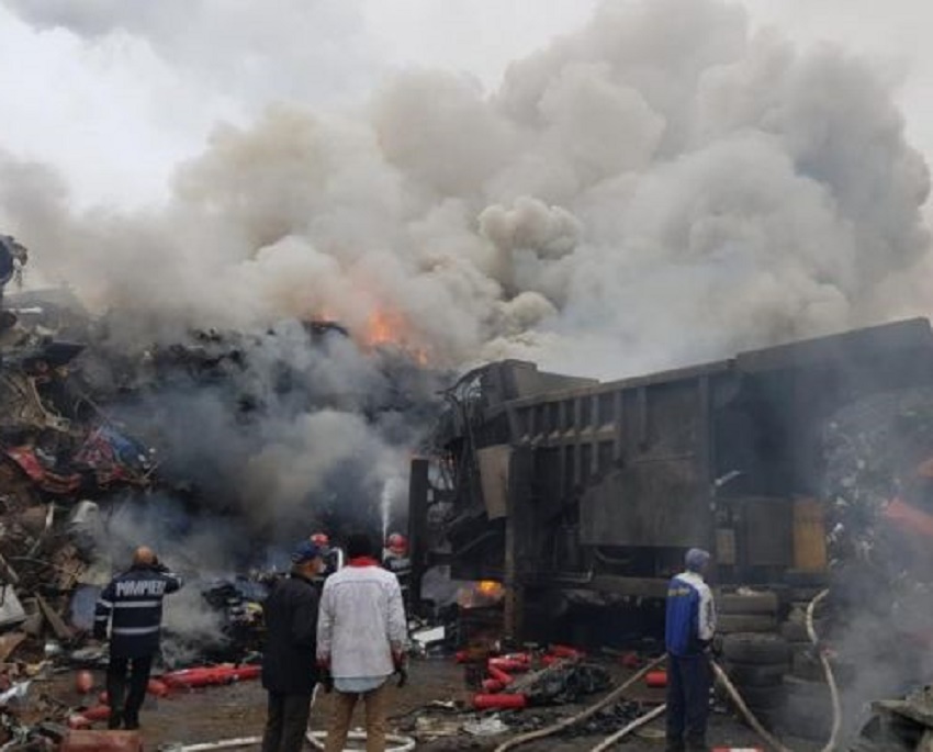 Incendiu în cartierul Bariera Vâlcii din Craiova