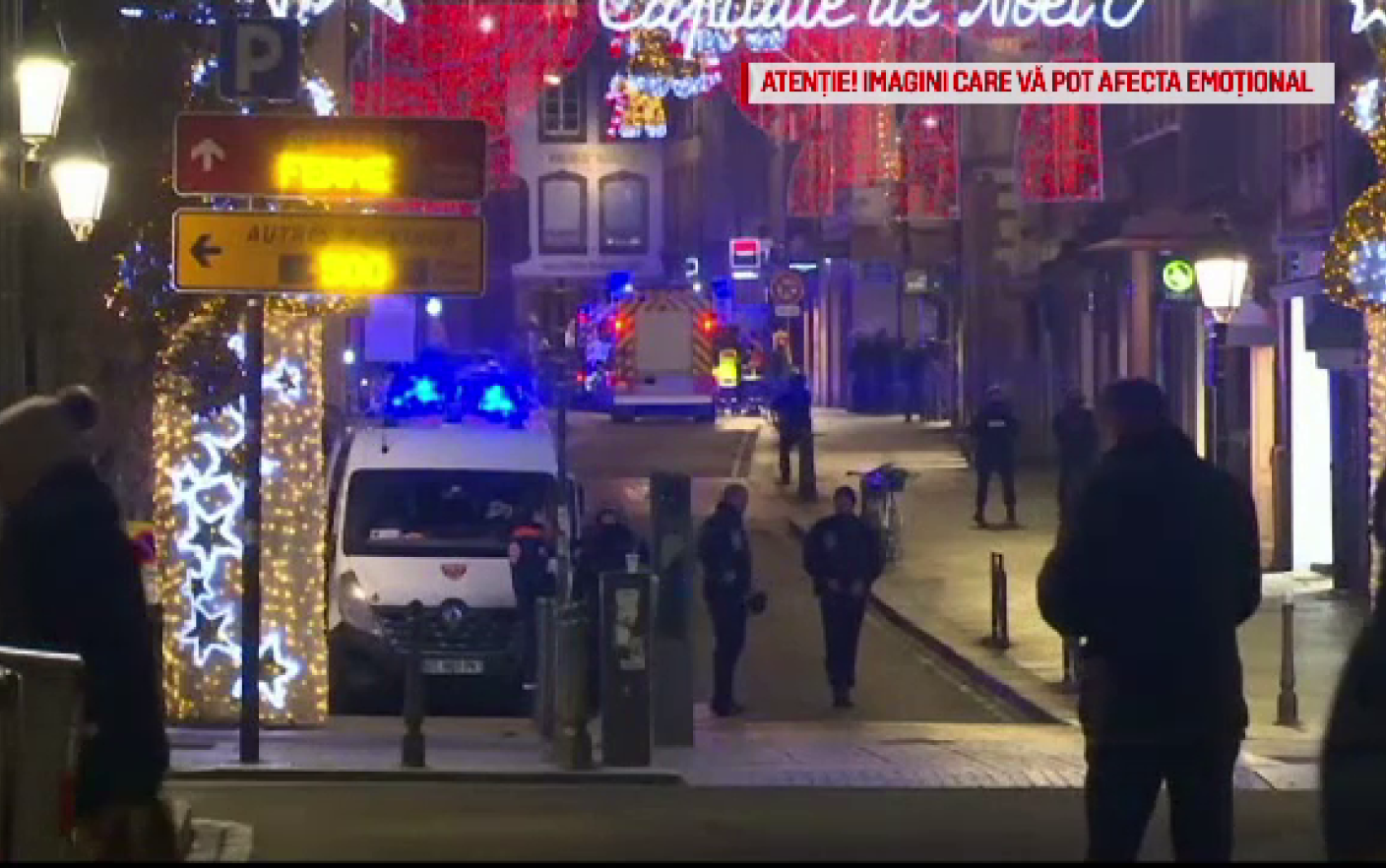 Bărbatul bănuit de atacul sângeros comis aseară la Strasbourg este încă în libertate