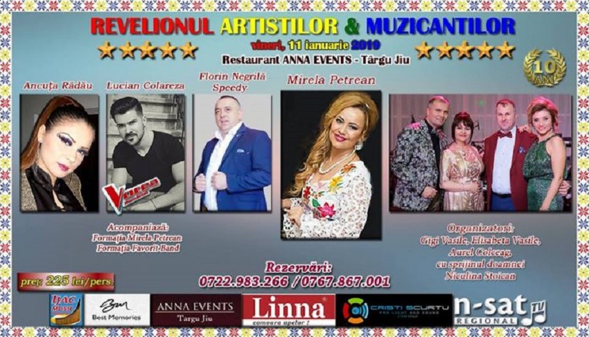 Revelionul artiştilor şi muzicanţilor, la Târgu- Jiu