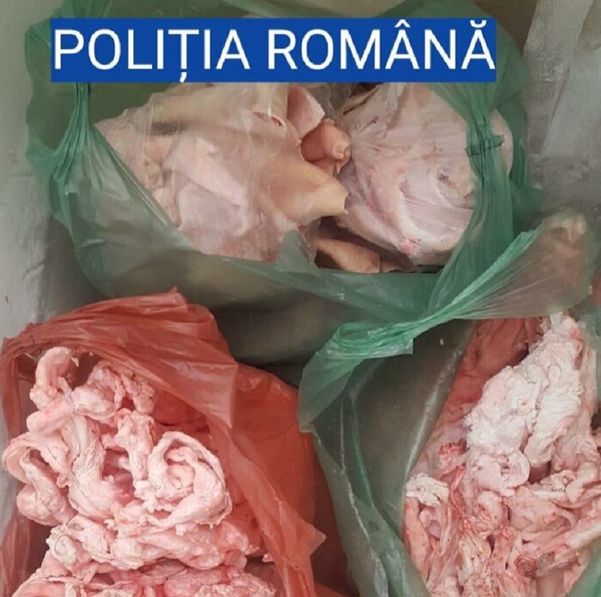 Au confiscat 955 de kilograme de carne şi produse din carne