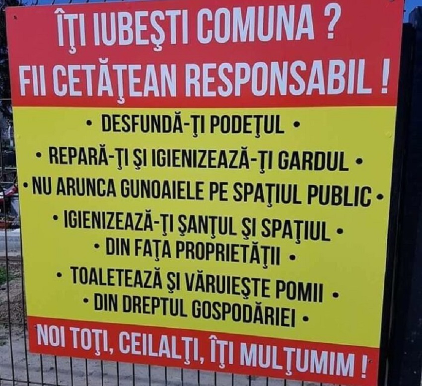 Fii cetățean responsabil!