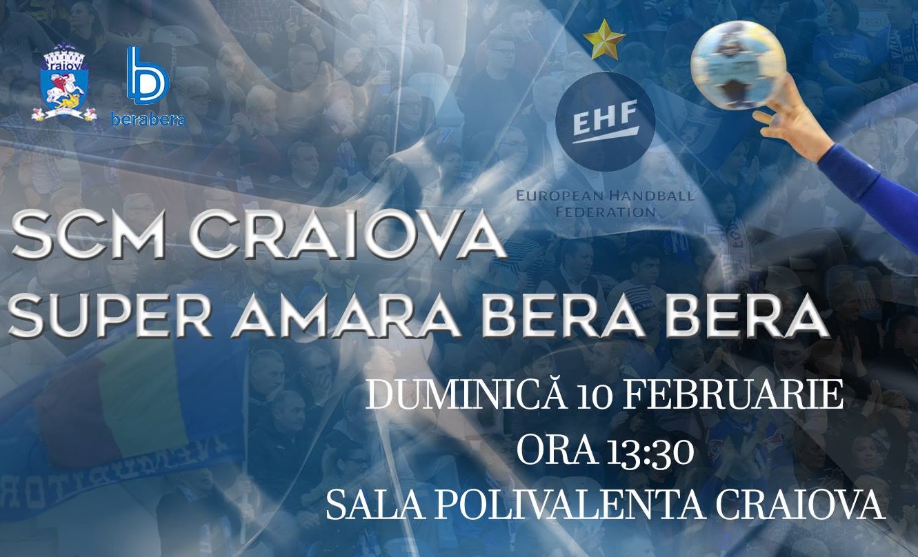 Cupa EHF: SCM Craiova – Super Amara Bera Bera