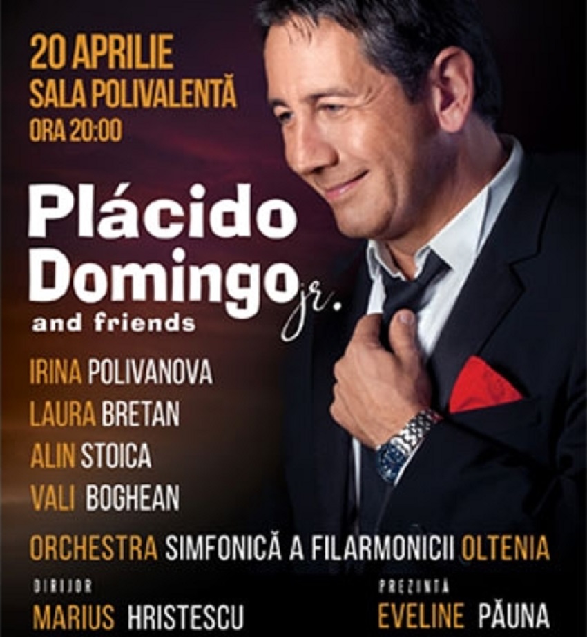 Premieră muzicală absolută în România: Plácido Domingo jr. cântă la Craiova