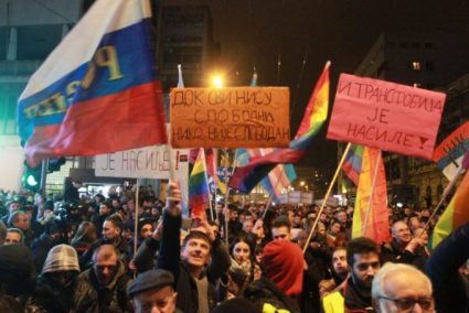 Proteste în capitala Serbiei