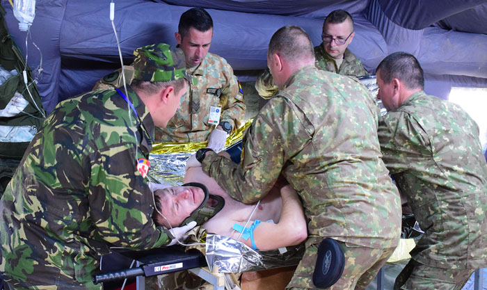 Exerciţiu militar-medical în România