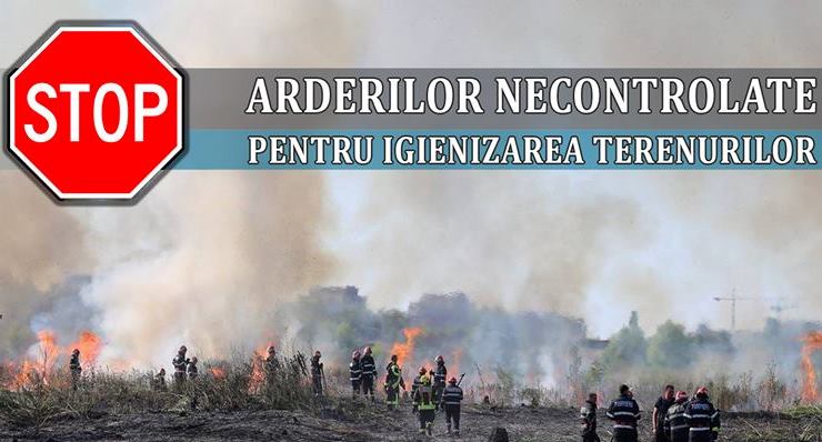 Incendiile de vegetaţie uscată continuă să facă probleme în ţară