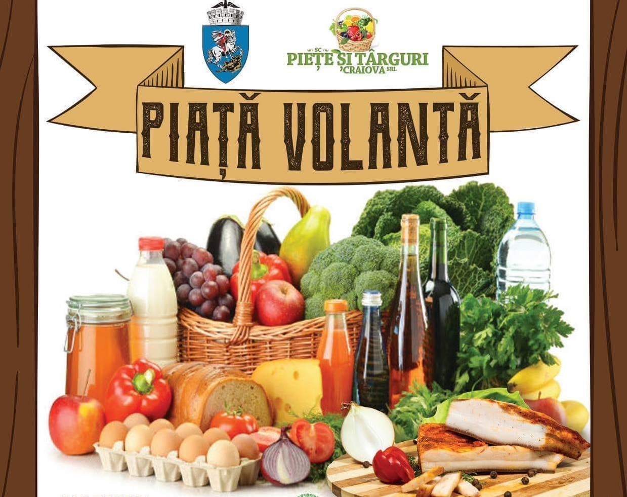 Piaţă volantă în centrul Craiovei