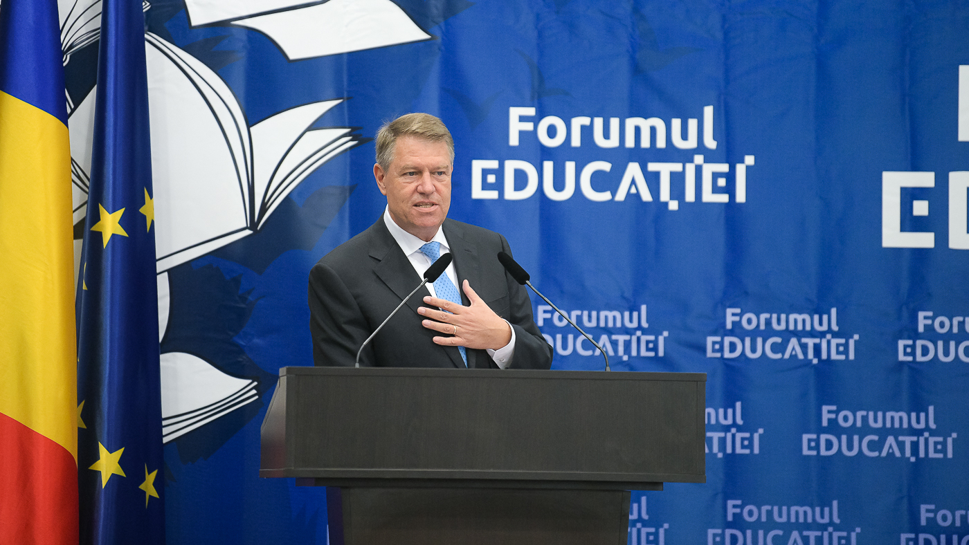 Preşedintele Klaus Iohannis a participat, ieri, la Iaşi, la „Forumul Educaţiei 2019”