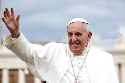 Papa Francisc a ajuns la Catedrala Națională