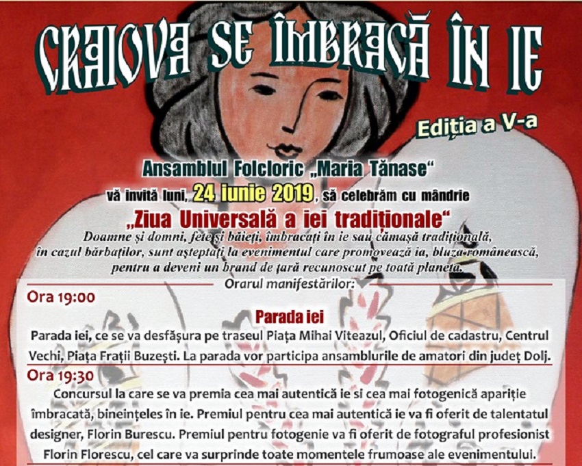 Craiova se îmbracă în ie