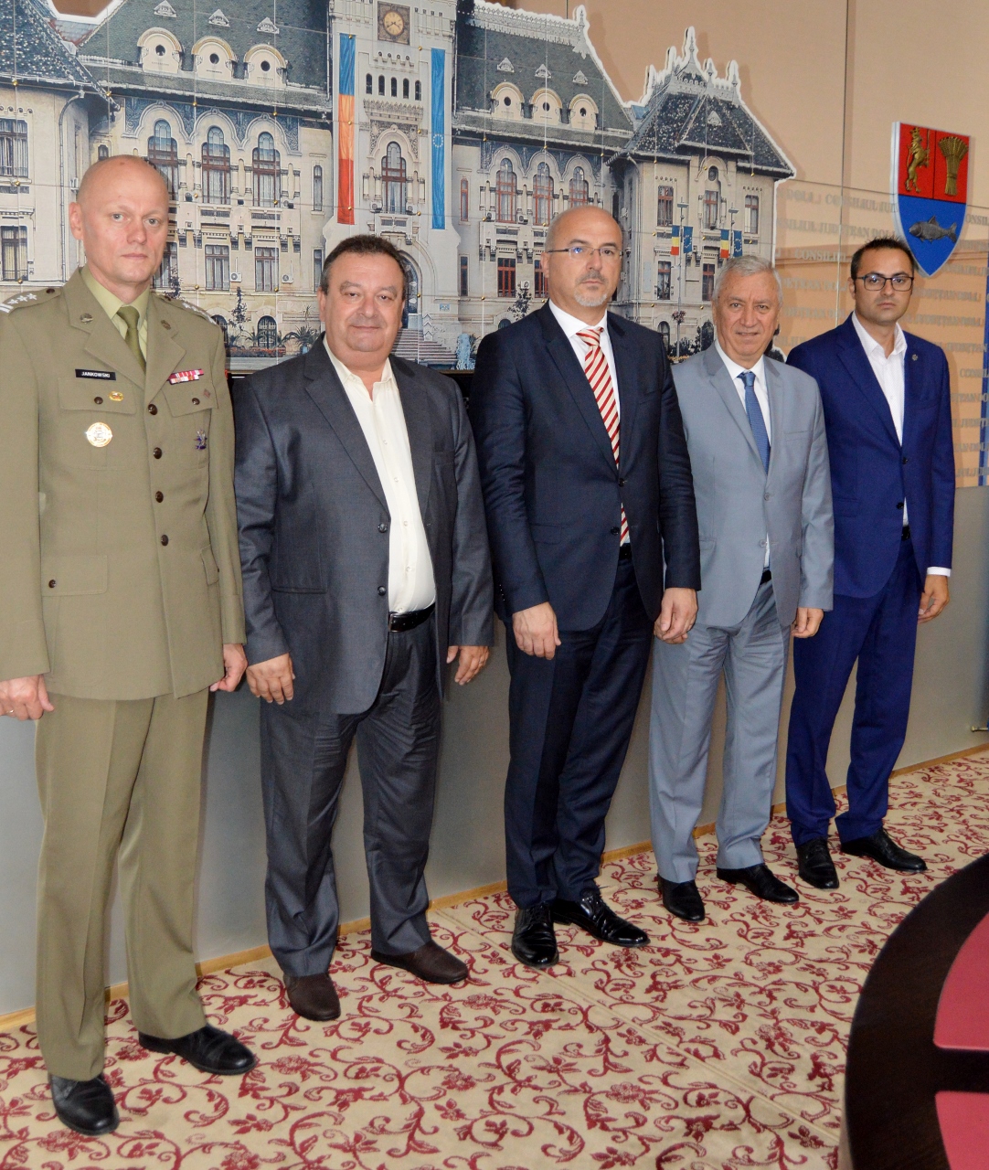 Președintele Consiliului Județean Dolj, Ion Prioteasa, ambasadorului extraordinar și plenipotențiar al Republicii Polone în România